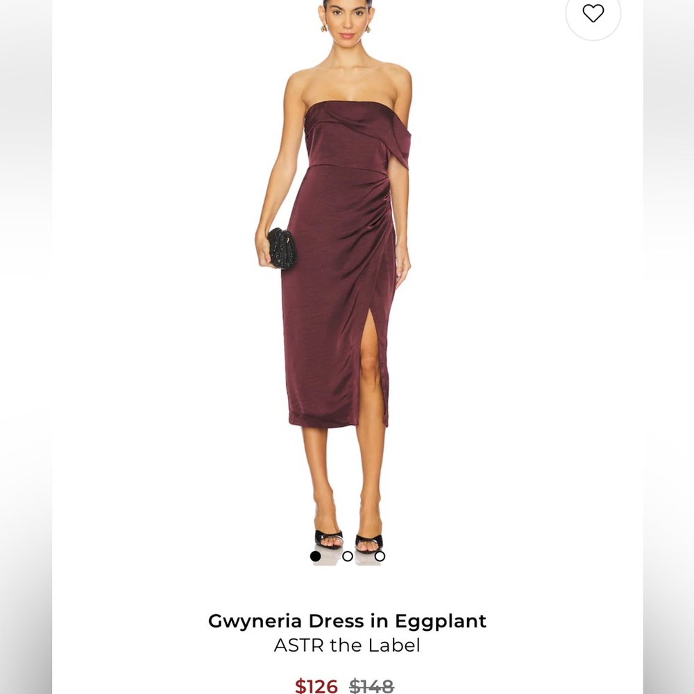 Astr Gwyneria Off Shoulder Midi Dress